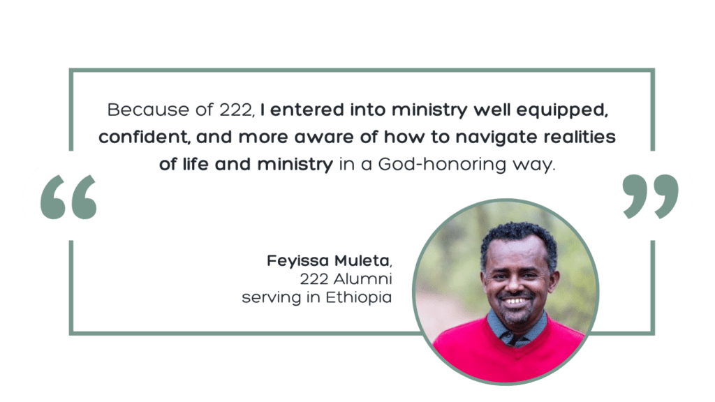 Testimony by Feyissa Muleta, 222 Alumni serving in Ethiopia.
